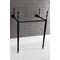 Fauceture VPB33220 Edwardian Brass Console Sink Legs, Matte Black VPB33220 - alternate 5